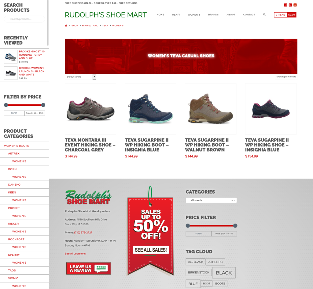 Shoe Store eCommerce Website